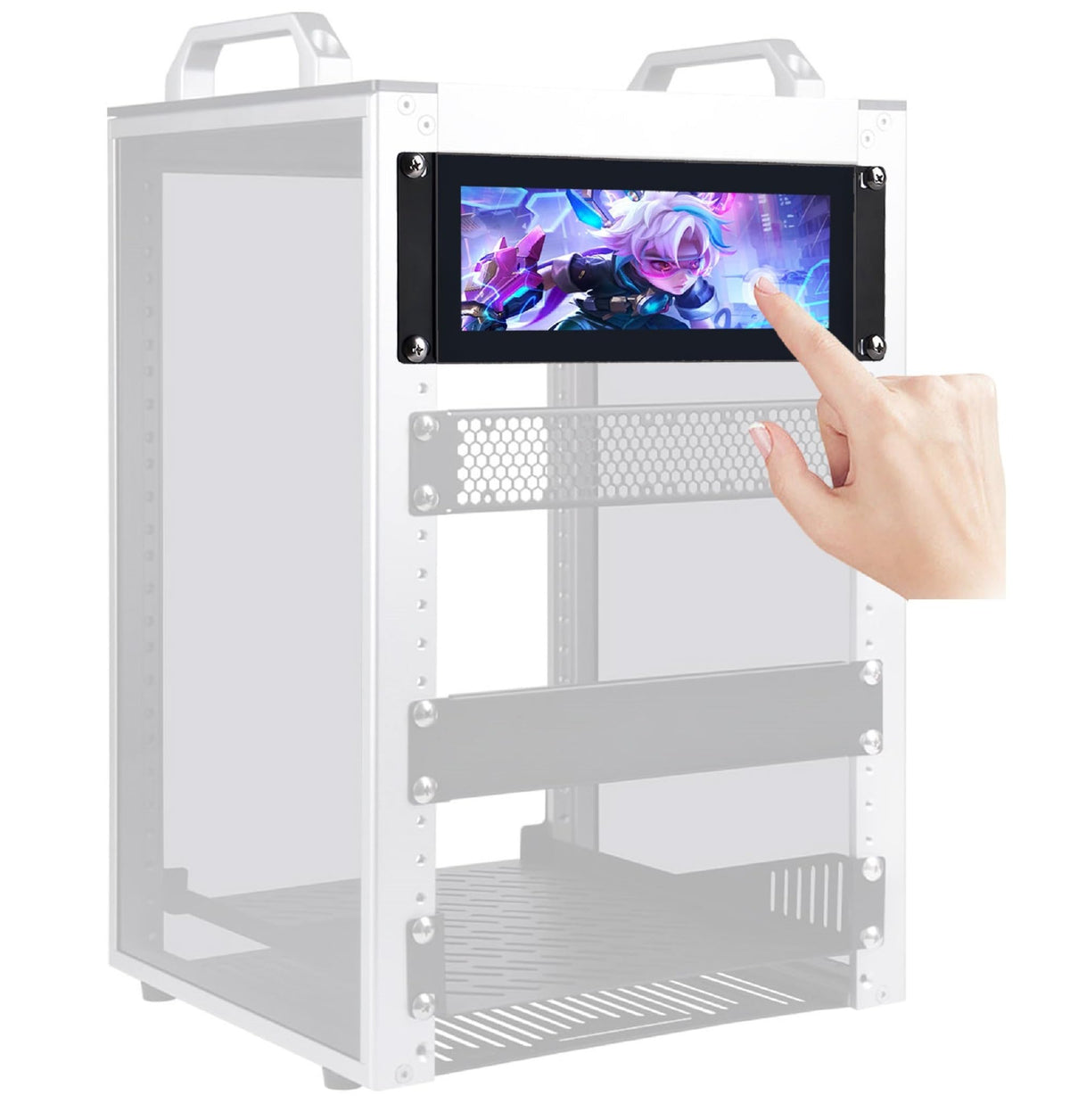 ZHAOCAILIN 7.84-inch touch panel display for rack-mounted setups