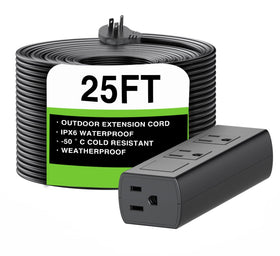 Zhenjiang 25ft outdoor extension cord waterproof for garden lighting