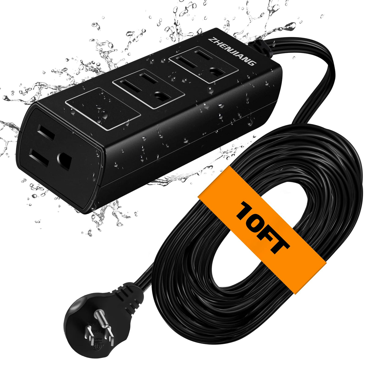 Zhenjiang outdoor extension cord waterproof 10ft for reliable outdoor power.