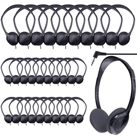 ZHENWAY 60-pack headphones in bulk packaging for classroom distribution