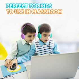 ZHENWAY headphones used by students in classroom, supports group learning activities