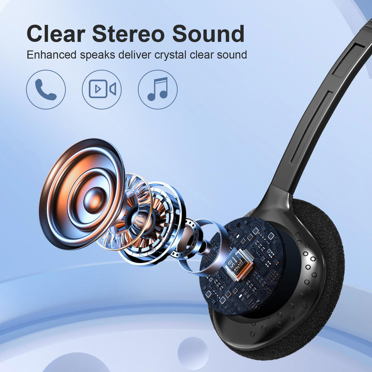 ZHENWAY 3.5 mm stereo plug with 4 ft cord for broad device compatibility