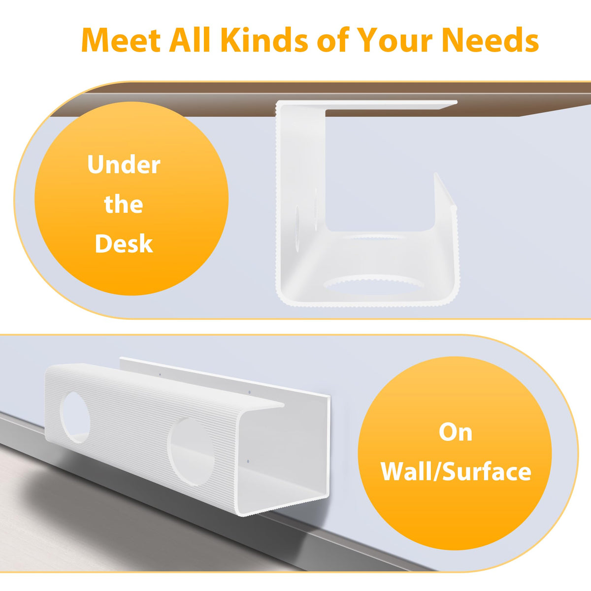 ZhiYo durable 2.5mm PVC tray supports multiple cables.