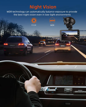 zhiroad night-vision capture on dark road improving low-light visibility