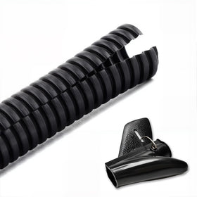 ZhiYo 10ft split-tubing open demonstrates quick installation and durable protection for automotive wiring.