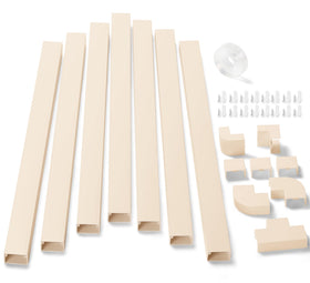 ZhiYo 126in cord hider kit package for cable management