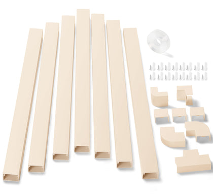 ZhiYo 126in cord hider kit package for cable management