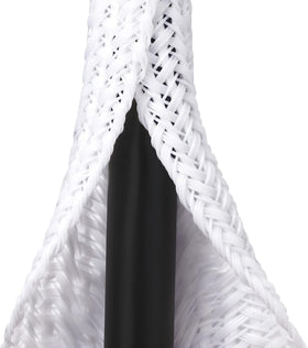 ZhiYo 20ft white cable sleeve protects wires and keeps desk cables organized