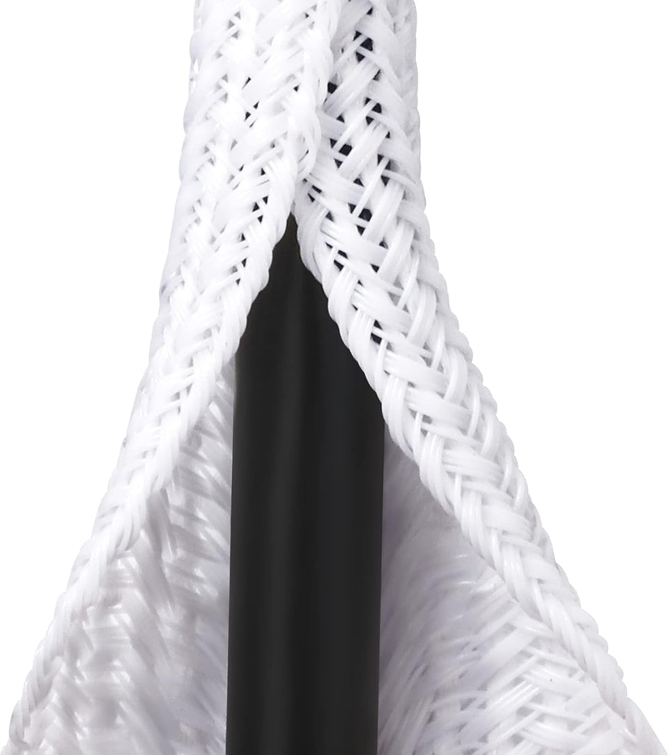 ZhiYo 20ft white cable sleeve protects wires and keeps desk cables organized