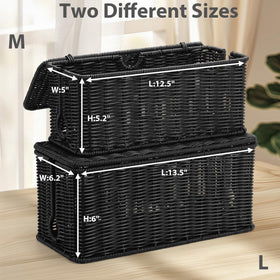 ZhiYo 2Pack cable box highlights side slots for tidy cord routing on desks.