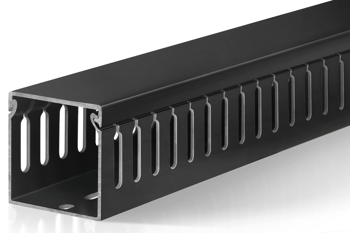 ZhiYo 2x2in server rack cable management raceway kit for neat under-desk wiring