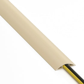 ZhiYo 6ft cord hider floor in ivory hides cables neatly for safe walking.
