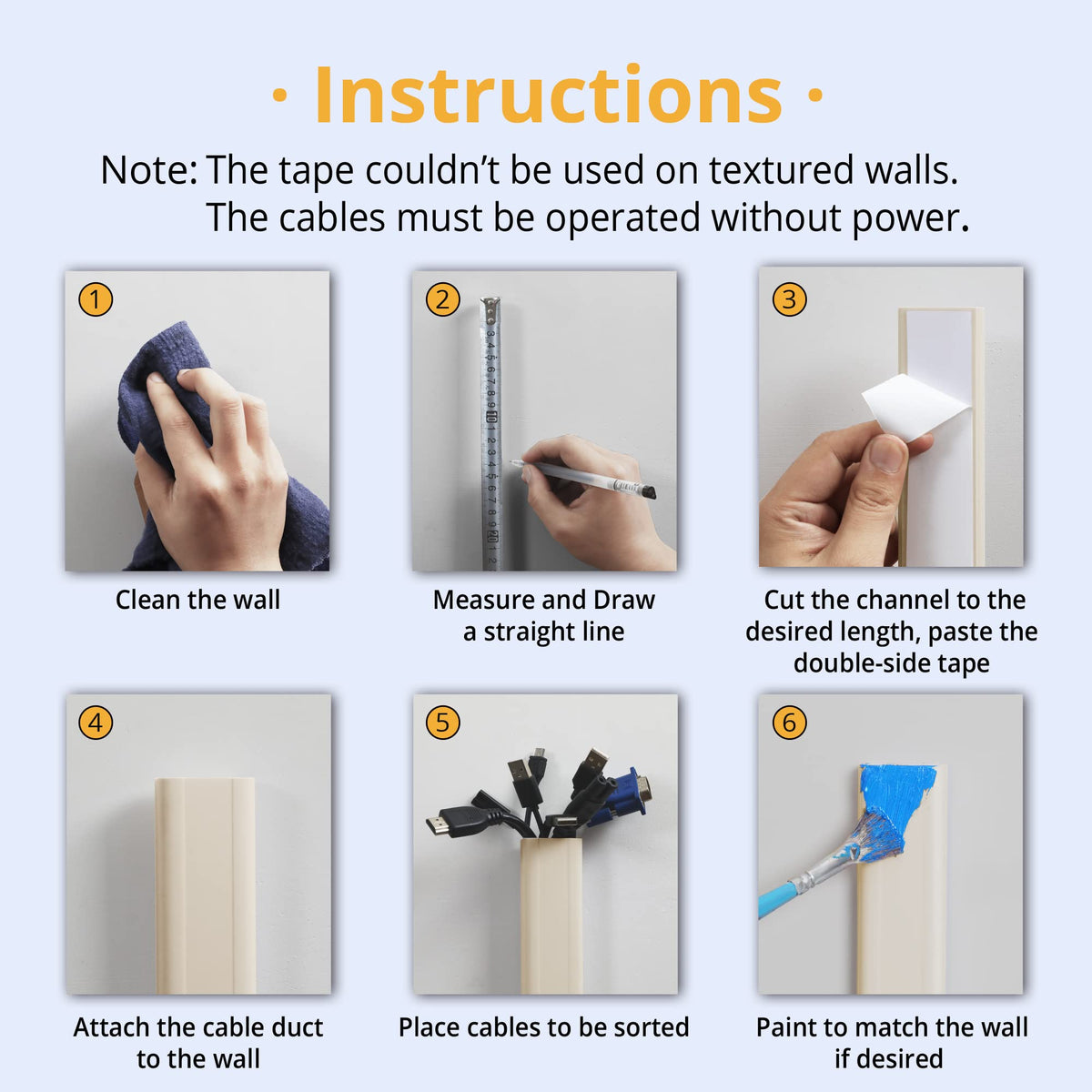ZhiYo arched-border cable cover hides wires for a tidy setup.