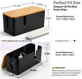 Side ports on ZhiYo cord organizer box for flexible routing