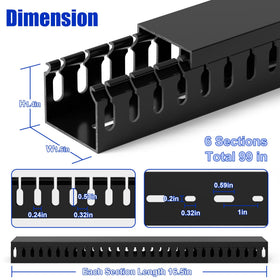 ZhiYo cable channel with bottom mounting holes for flexible installation.