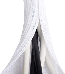 ZhiYo cable sleeve 6.6ft neatly organizes multiple wires for a clean desk setup.