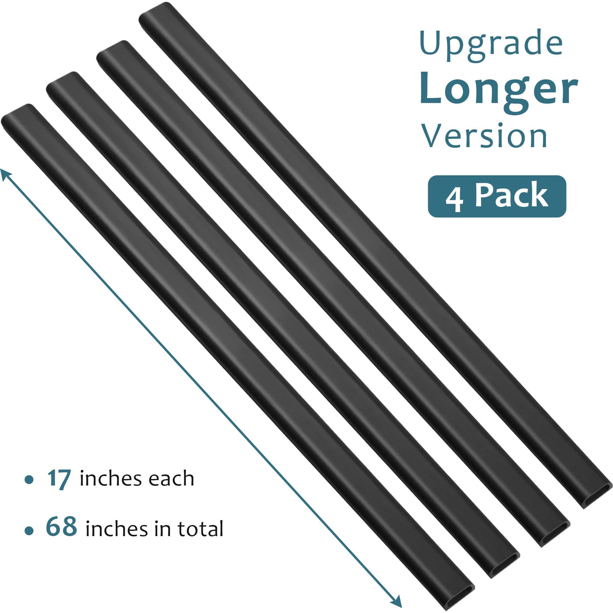 ZhiYo cable track with pre-applied adhesive for quick installation.