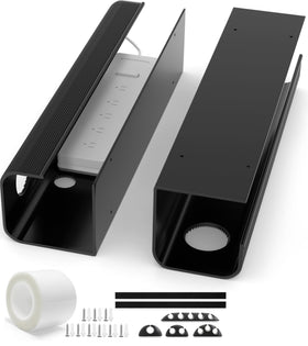 Zhiyo cable management tray with clips and ties for organization