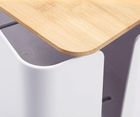 ZhiYo Cord Box outlet-access view shows flexible cable routing options.
