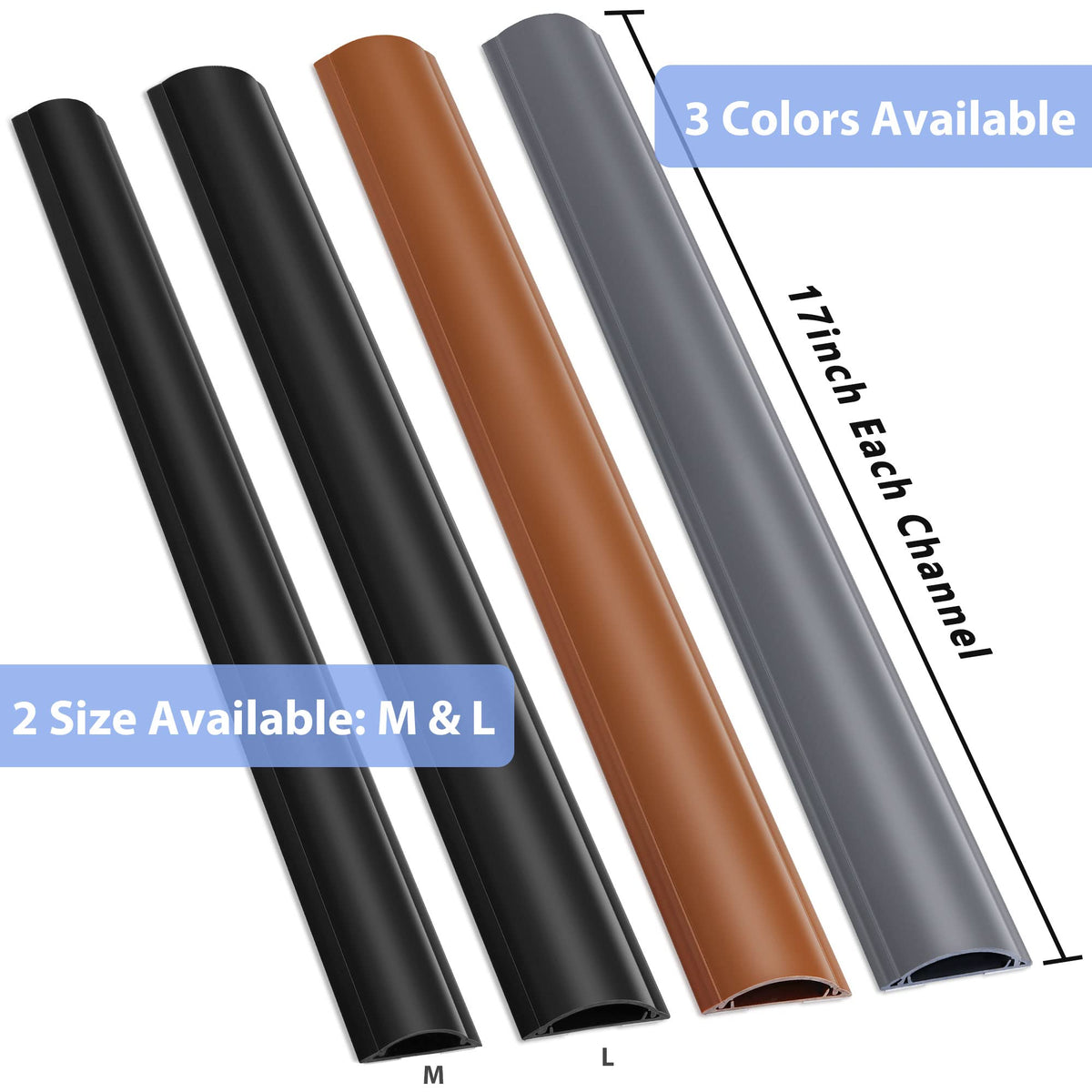 ZhiYo cord cover 34in durable PVC emphasizes long-lasting protection.