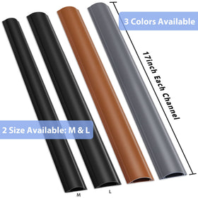 ZhiYo cord cover floor 68in easy-install design highlights quick setup.