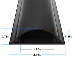 ZhiYo cord cover floor 68in rounded design blends with interiors.