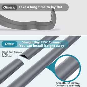 ZhiYo Cord Cover Floor installed-example illustrates seamless integration into room decor.