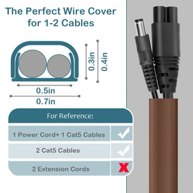 ZhiYo cord cover on wall showing adhesive installation for quick setup