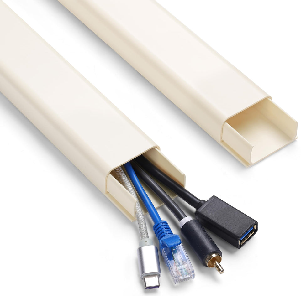 Zhiyo cord hider 72in wall cable raceway conceals wires for a neater living space