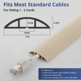 ZhiYo cord hider floor protector for high-traffic areas.