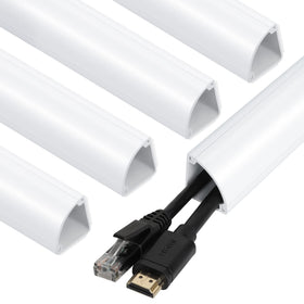 ZhiYo corner cable concealer 85-inch duct for neat, hidden cables.