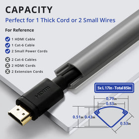 ZhiYo corner duct with adhesive tape ensures quick, secure wall installations.