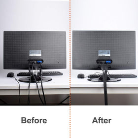 ZhiYo braided loom is cut-to-length for a custom fit on power and HDMI wires.