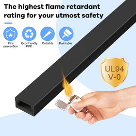 ZhiYo cuttable cord concealer tailored to the wall length