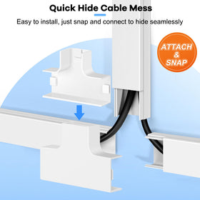 ZhiYo cuttable PVC cable channel adapts to your space
