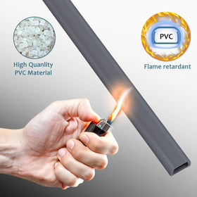ZhiYo easy-install cable concealer with pre-applied tape for quick setup