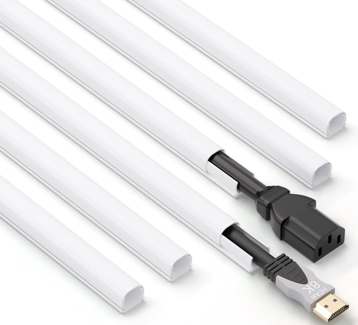 ZhiYo easy-install cord hider with peel-and-stick setup.