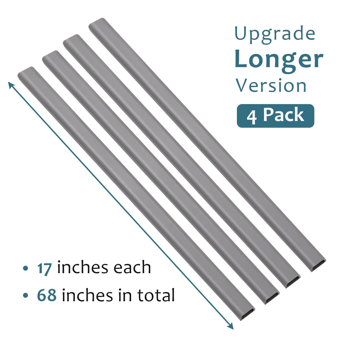 ZhiYo easy install wire channel with adhesive tape for mess-free setup