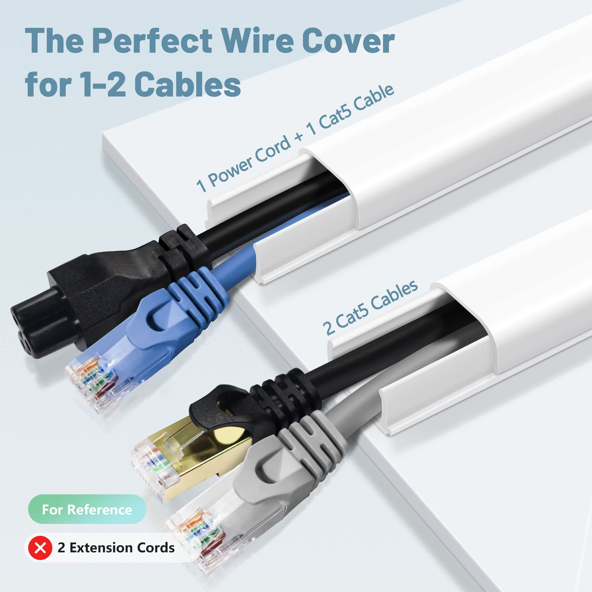 ZhiYo adhesive cord cover with pre-applied tape simplifies DIY setup.