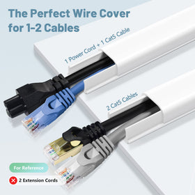 ZhiYo adhesive cord cover with pre-applied tape simplifies DIY setup.