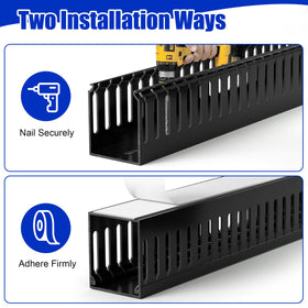 Flame-retardant PVC raceway protects exposed cables safely
