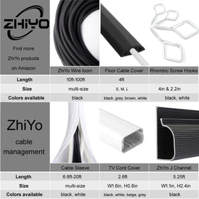 ZhiYo flexible wire sleeve protects against abrasion and pets