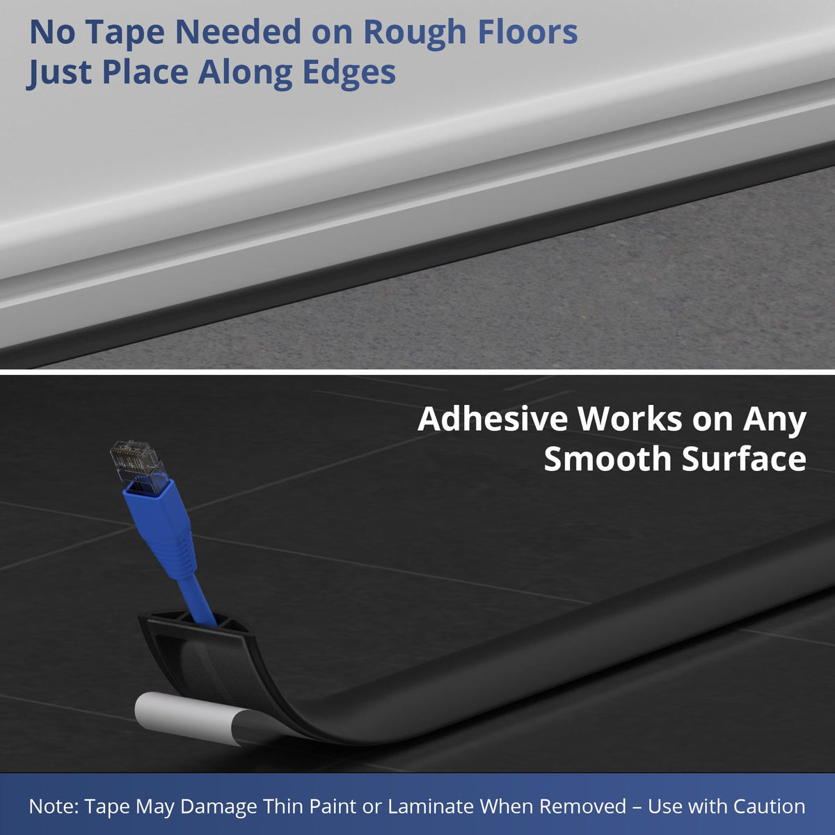 ZhiYo floor cable protector guards cables in high-traffic areas.