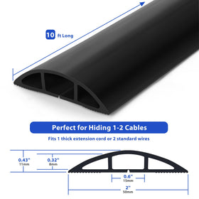 Back-opening design enables quick insertion of cables up to 0.37 inches.