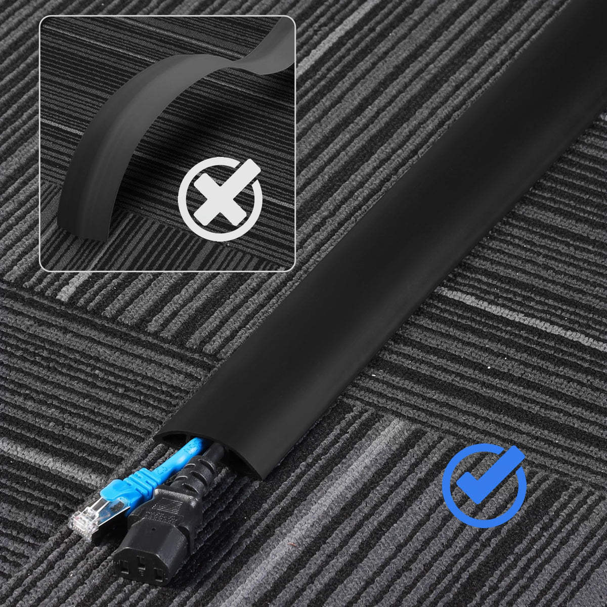 Cut to length with scissors for a precise fit.