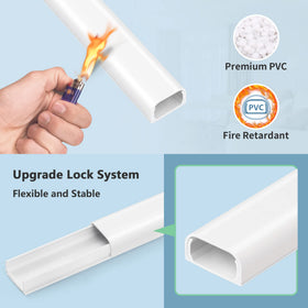 ZhiYo four-section cord management kit provides 68 inches of concealment for tidy spaces.