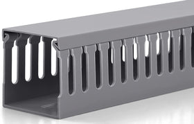 ZhiYo front view of cable raceway kit showing organized cords and neat finish