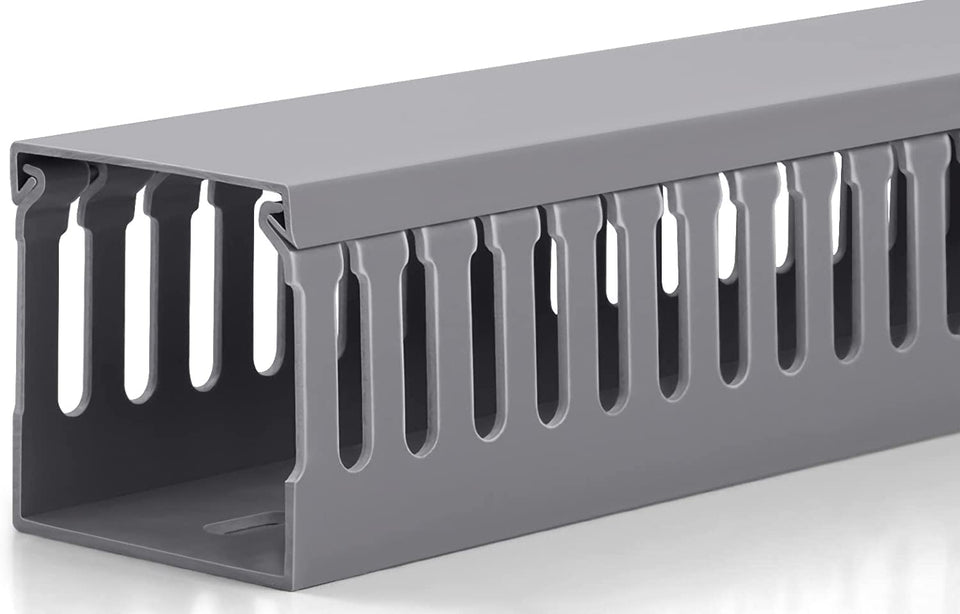 ZhiYo front view of cable raceway kit showing organized cords and neat finish