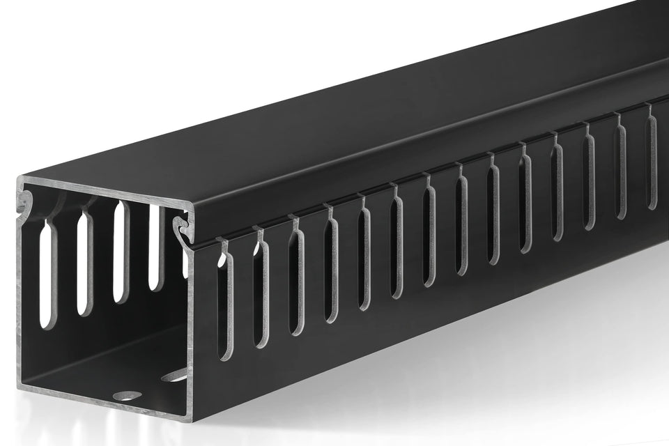ZhiYo front view of assembled 6ft cable raceway showing neat cord containment and professional finish