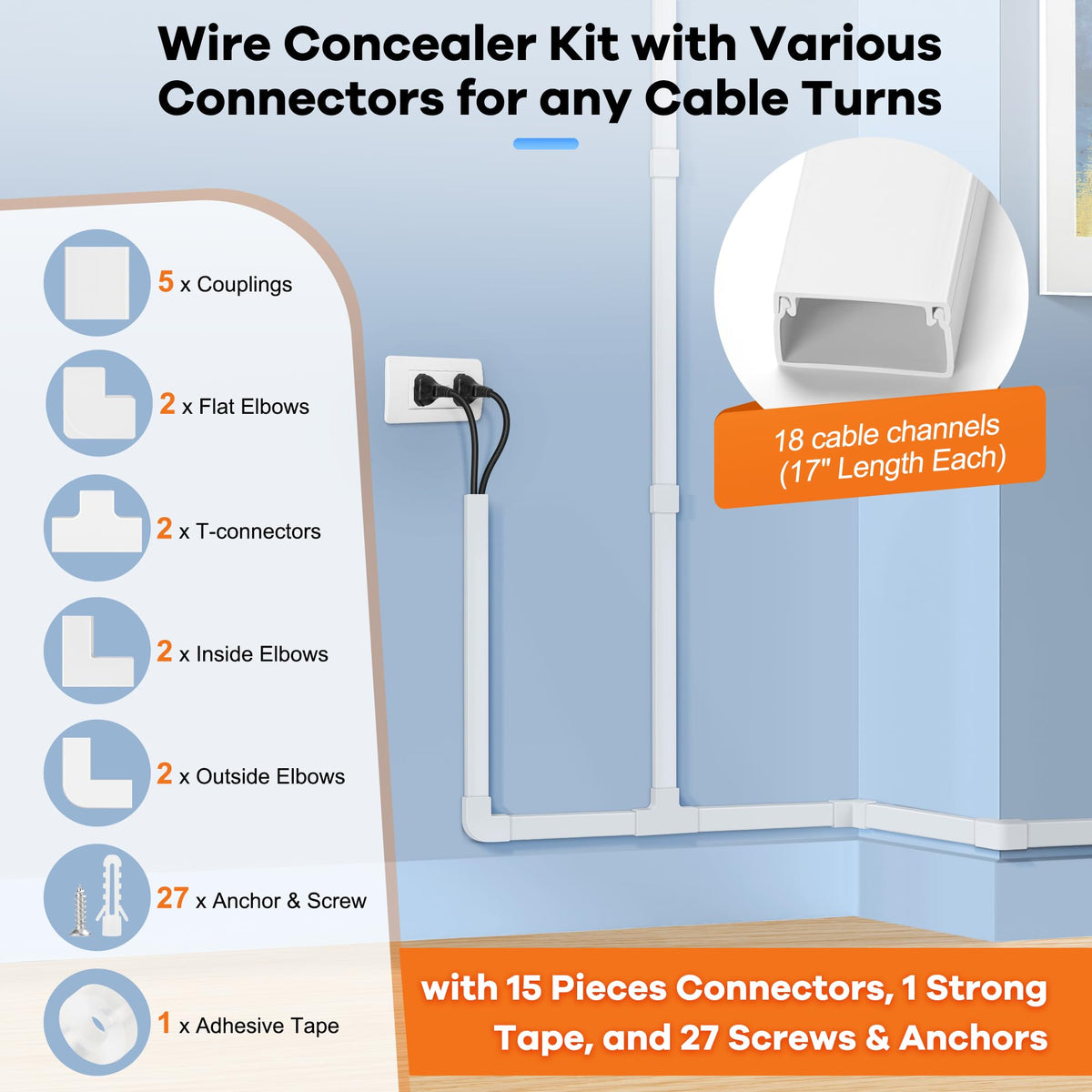 ZhiYo installed behind wall-mounted TV showing tidy cables and clean look